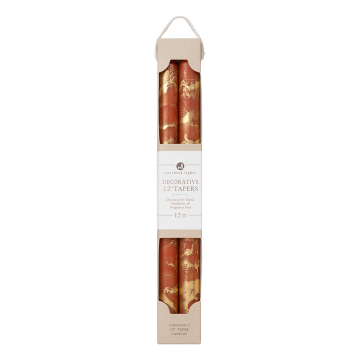 12" Decorative Taper Candles, 2pk