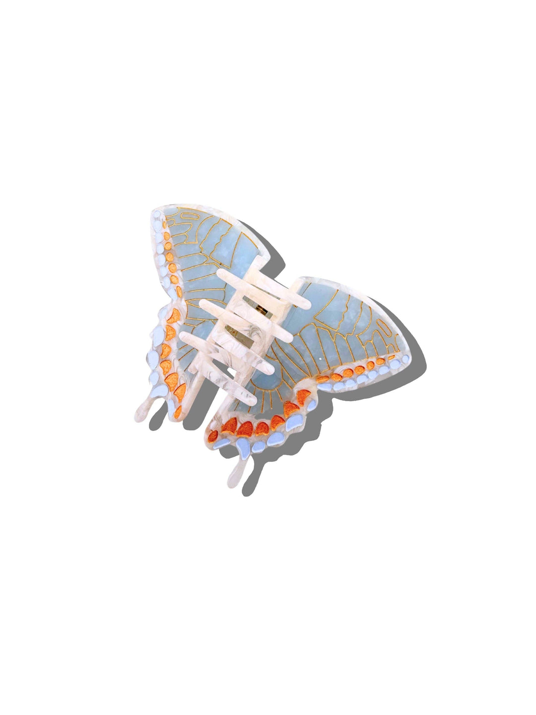 Swallowtail Butterfly Claw Clip, Baby Blue