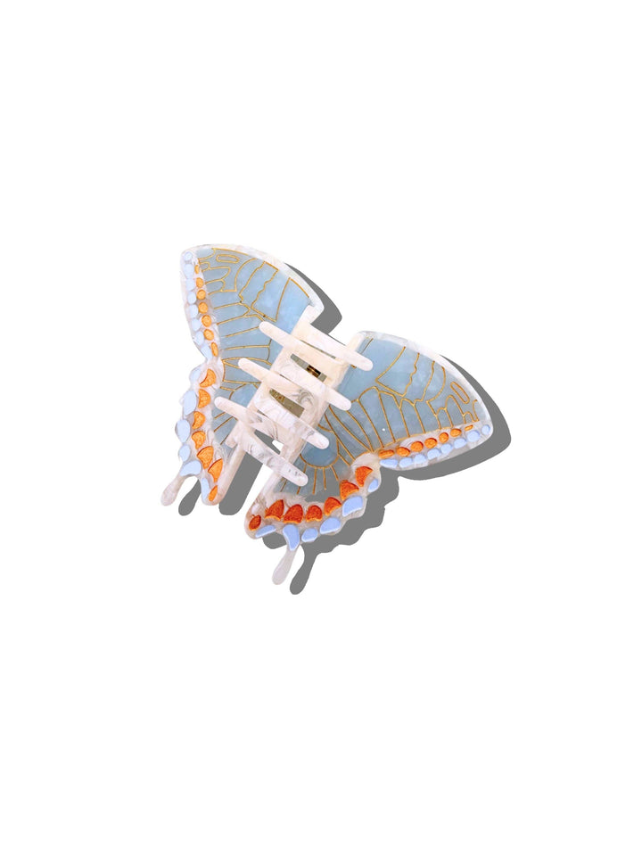 Swallowtail Butterfly Claw Clip, Baby Blue