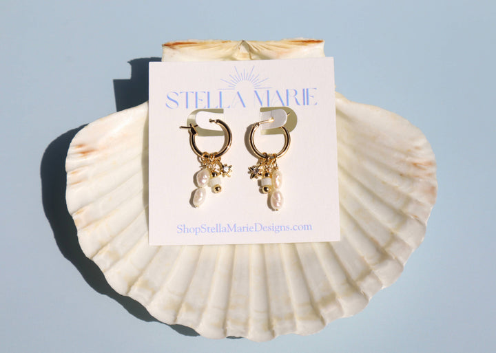 Coastal Blue Charm Earrings