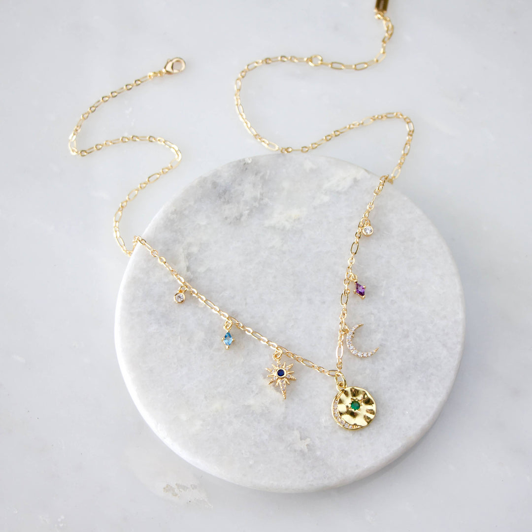 Celestial Colorful Charm Necklace 