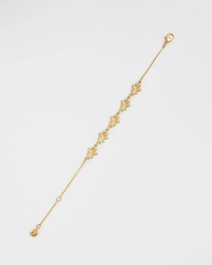Oak Leaf Gold Bracelet