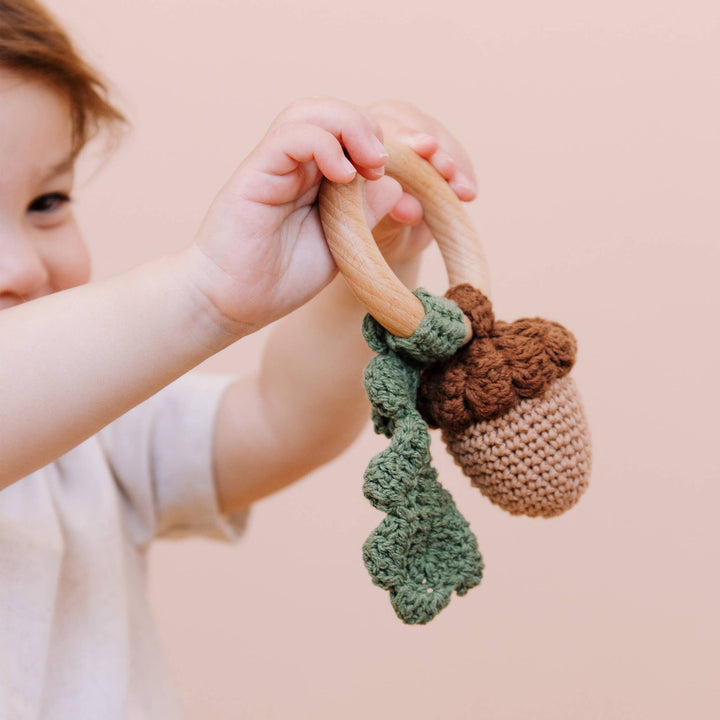Acorn Teether Rattle