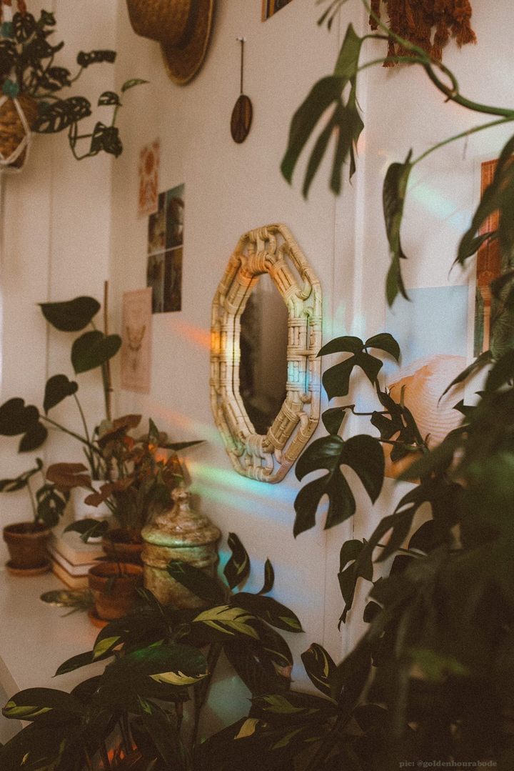 Retro Flower Power Suncatcher Sticker