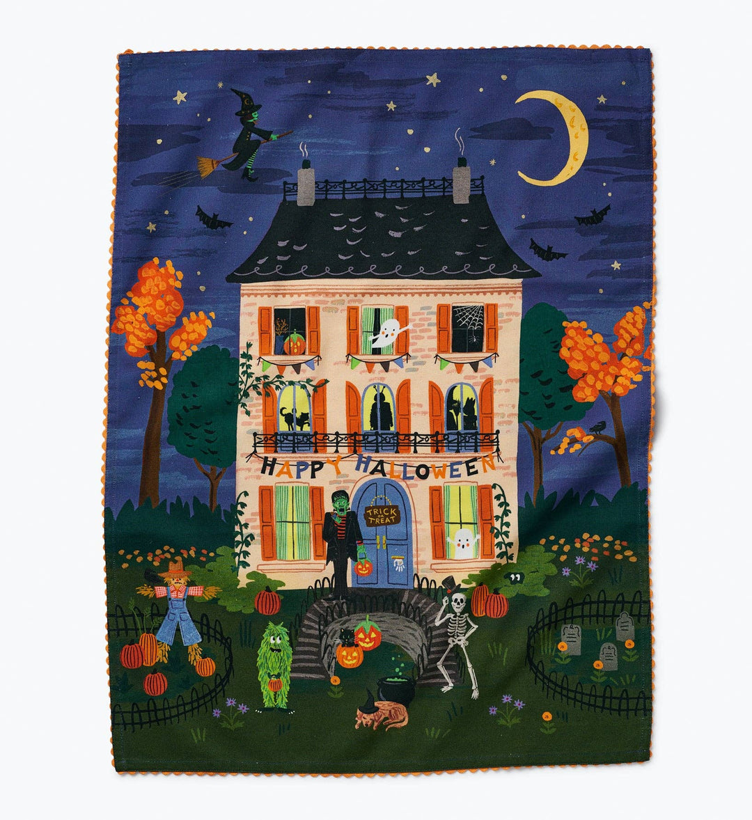 Haunted House Tea Towel