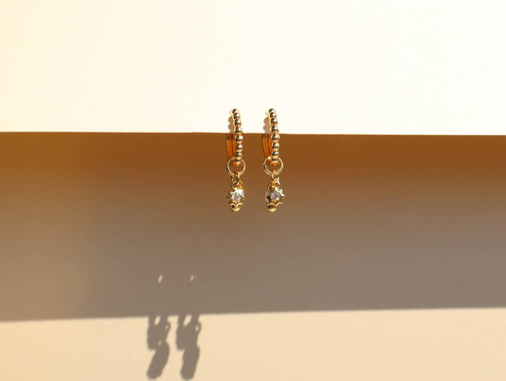 Soft Blue Charm Earrings