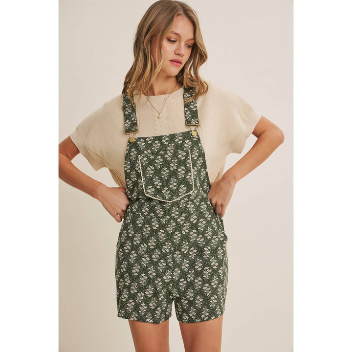 Meadow Bloom Floral Short Overall