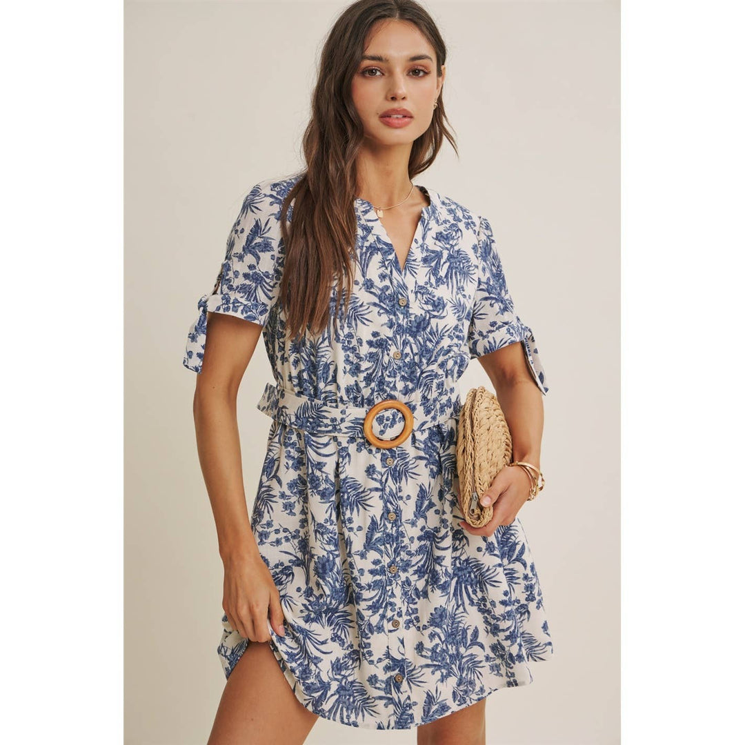 Vineyard Weekend Floral Mini Dress
