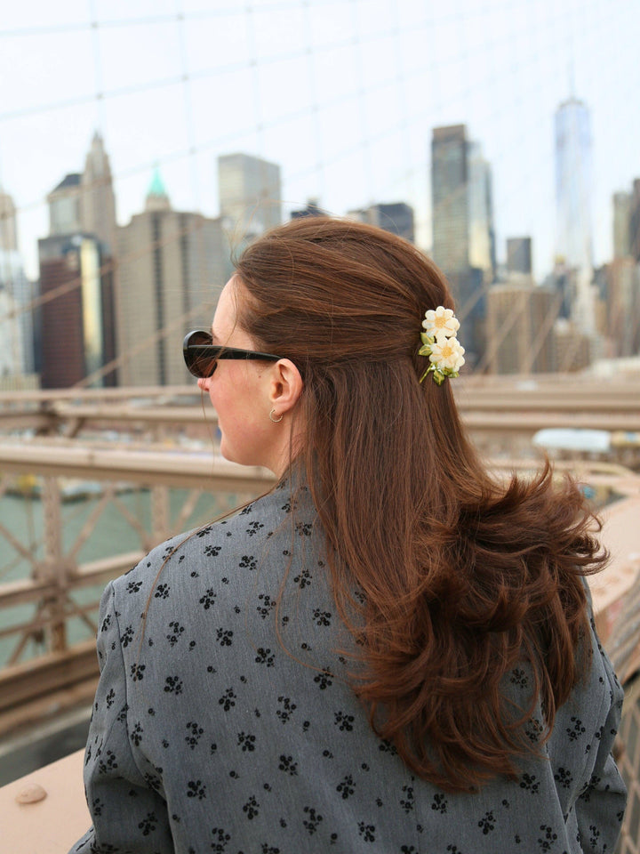 Vintage Daisy Stem Hair Clip