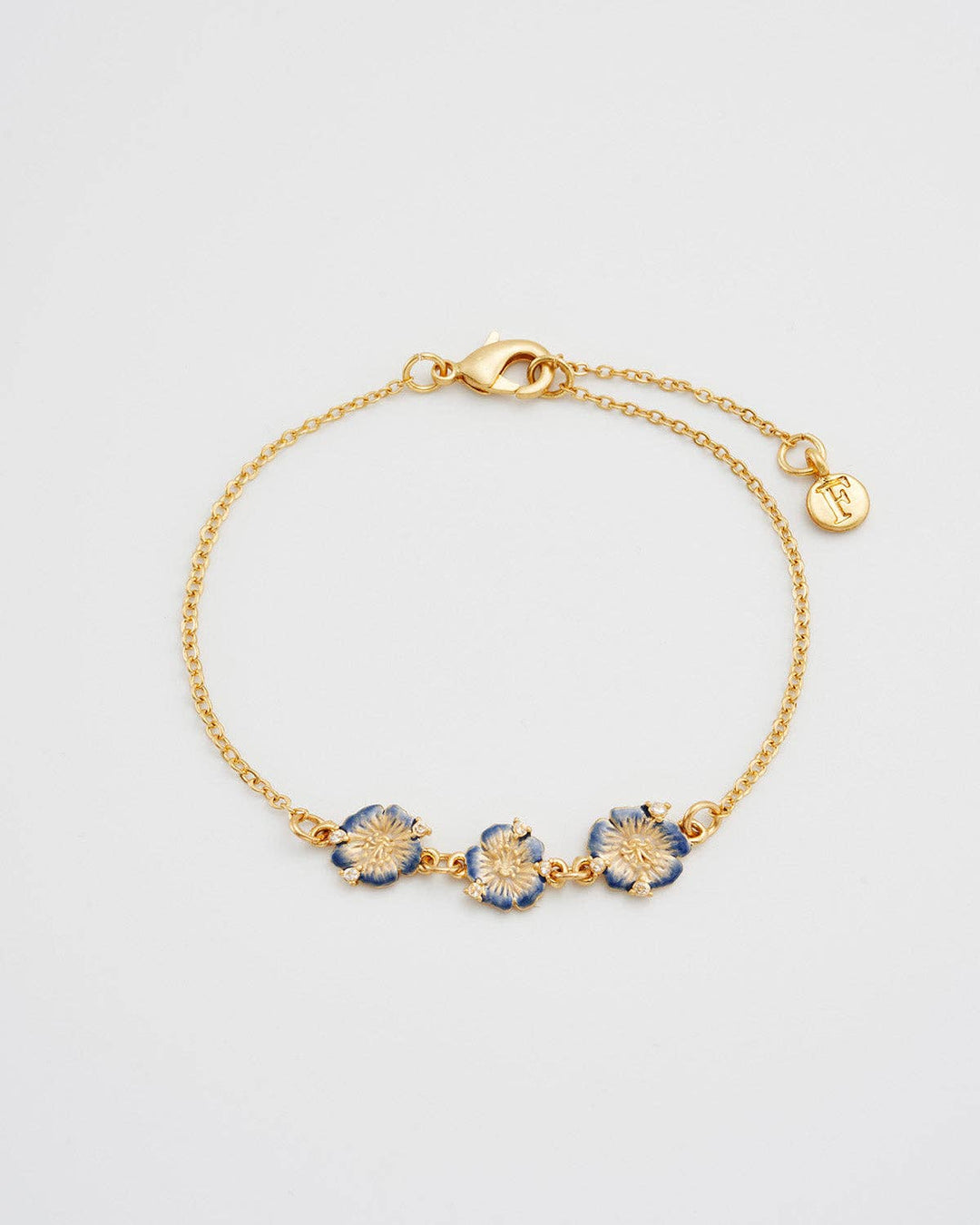 Larkspur Multi Charm Bracelet in Gold