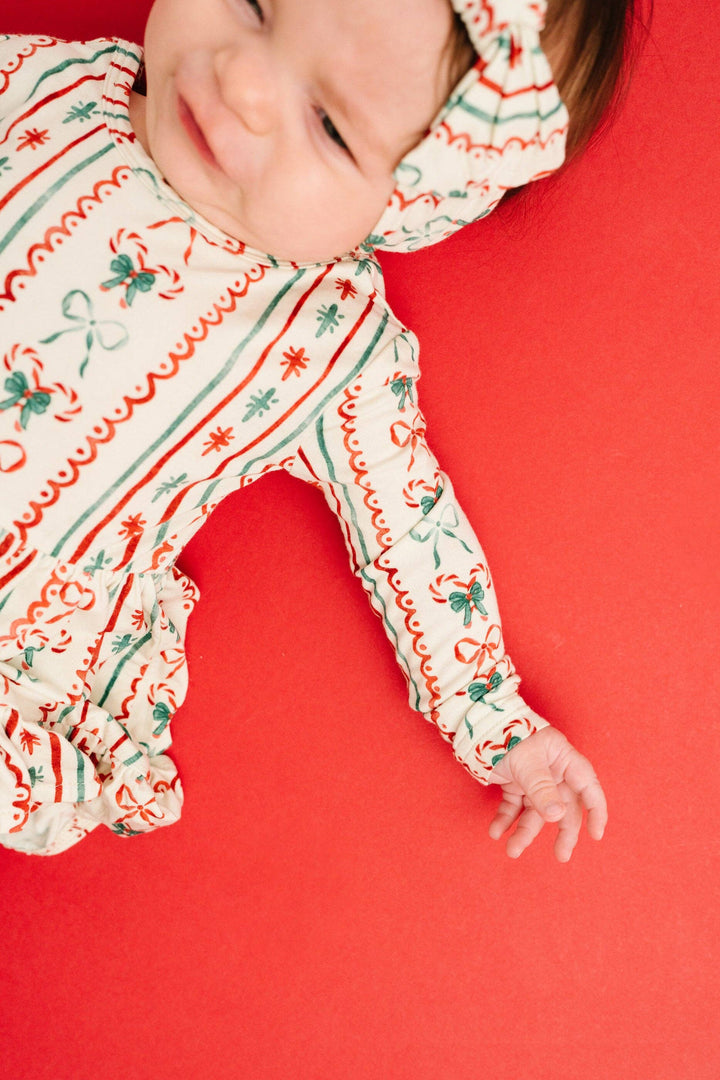 Christmas Bow Long Sleeve Dress