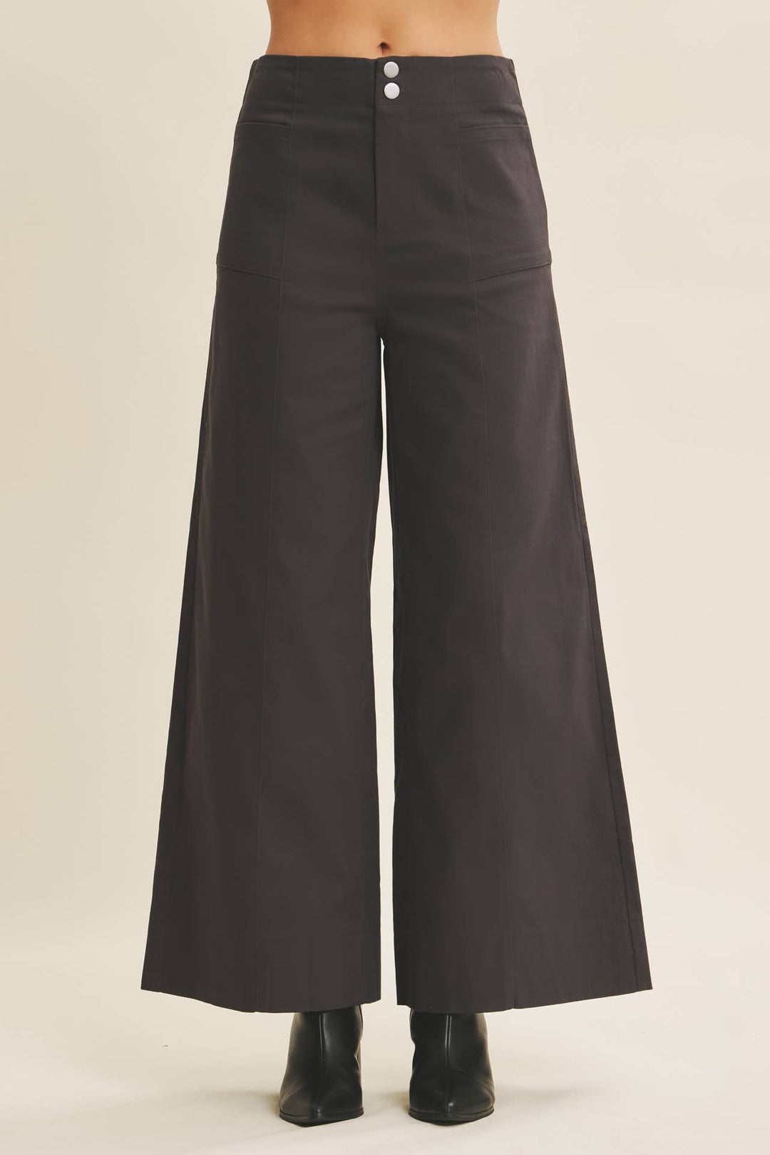 Everyday Essential Stretchy Wide-Leg Pants -2 Colors
