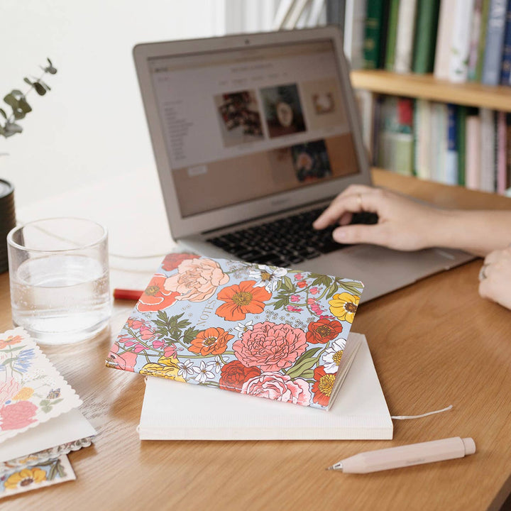 GARDEN FLORA | SOFT-COVER NOTEBOOK (grid)