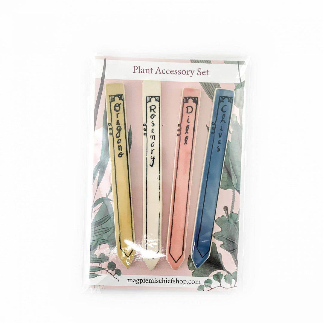 Herb Marker Set of Four, Herb Stakes, Herb Garden, Tag Label: Set 1