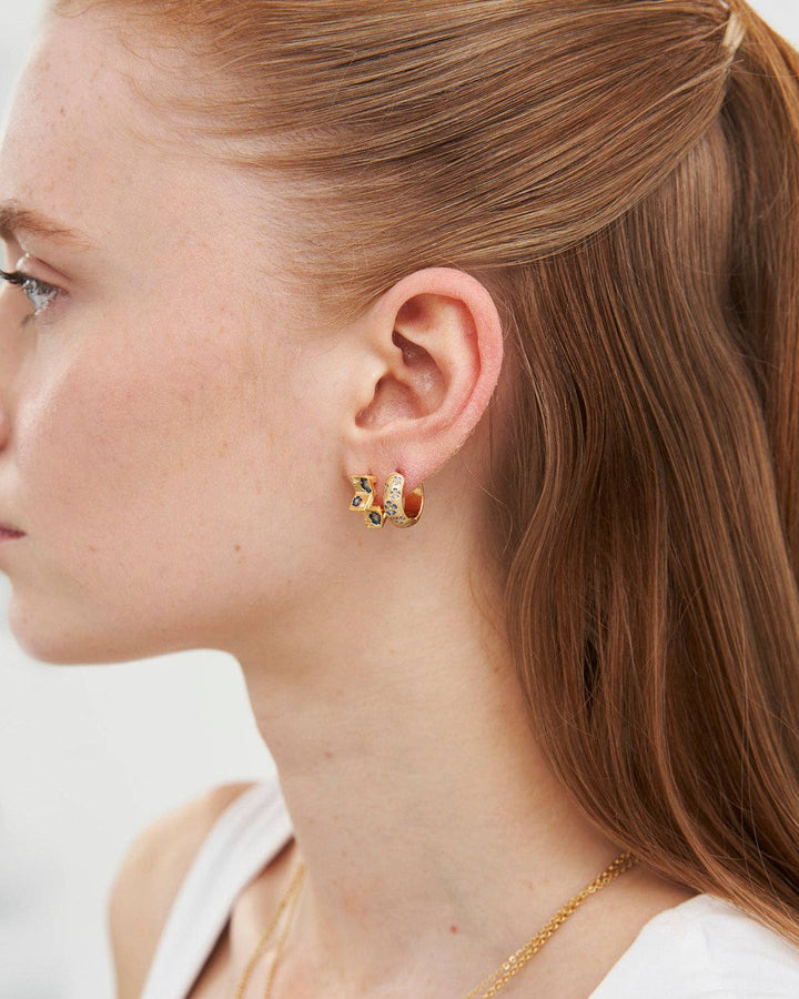 Periwinkle Huggie Earrings