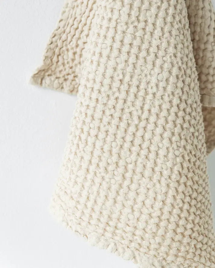 Vanilla Linen Waffle Towel