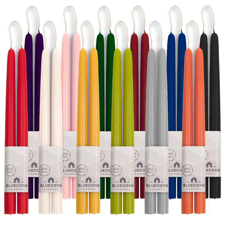 Pistachio Beeswax Tapers, 3 Sizes