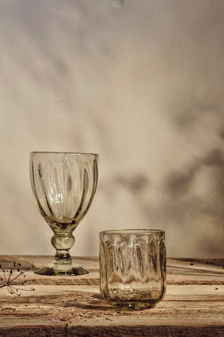 Handblown Fluted Tumbler, 2 Sizes