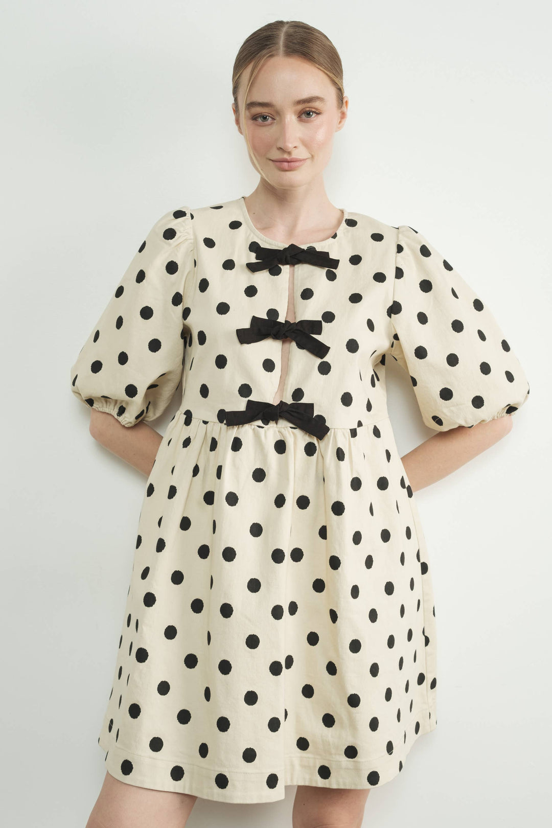 Polka Dot Babydoll Dress