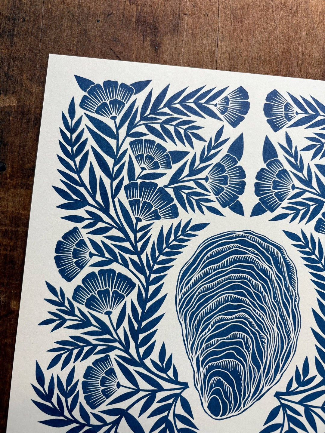 Oyster Risograph Print