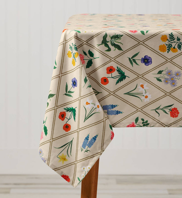 Garden Study Cotton Tablecloth