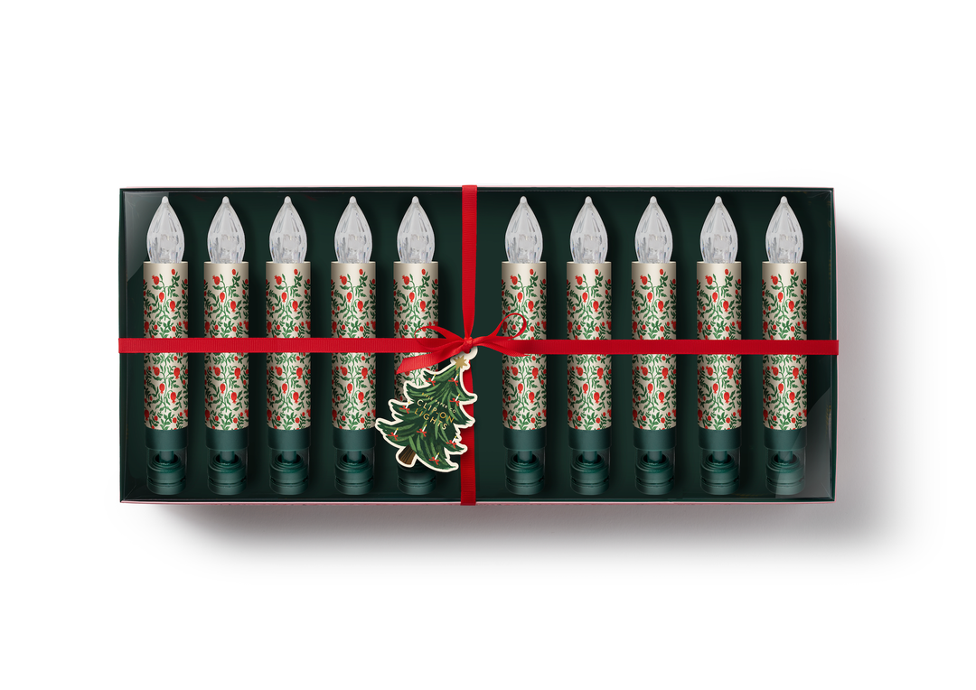 Christmastide Pomegranate Set of 12 Clip-on Candle Lights