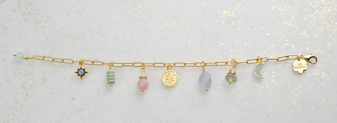 Zodiac Air Sign Charm Bracelet
