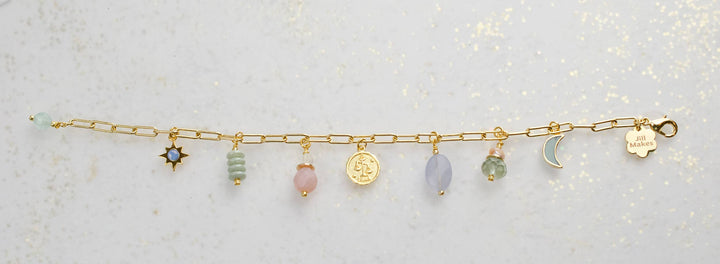 Zodiac Air Sign Charm Bracelet