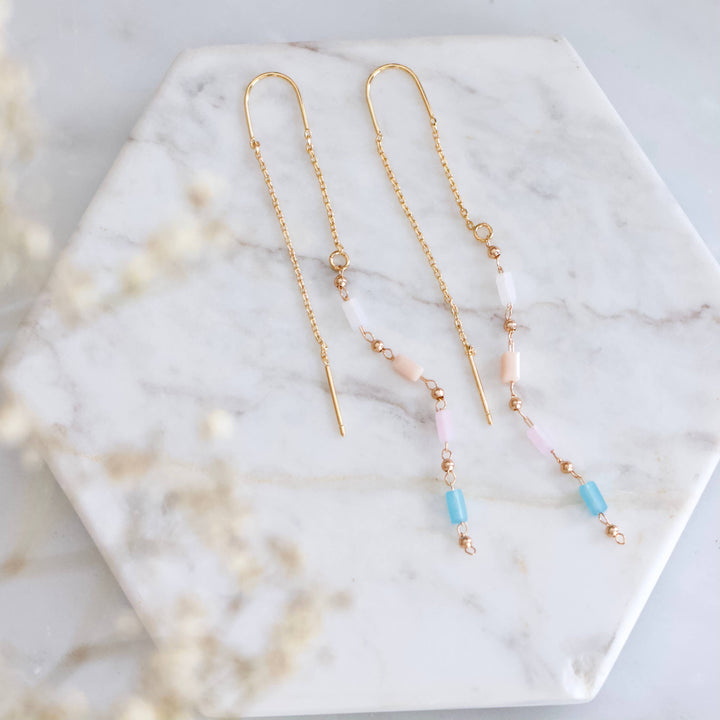 Pastel Bar Threader Earrings 