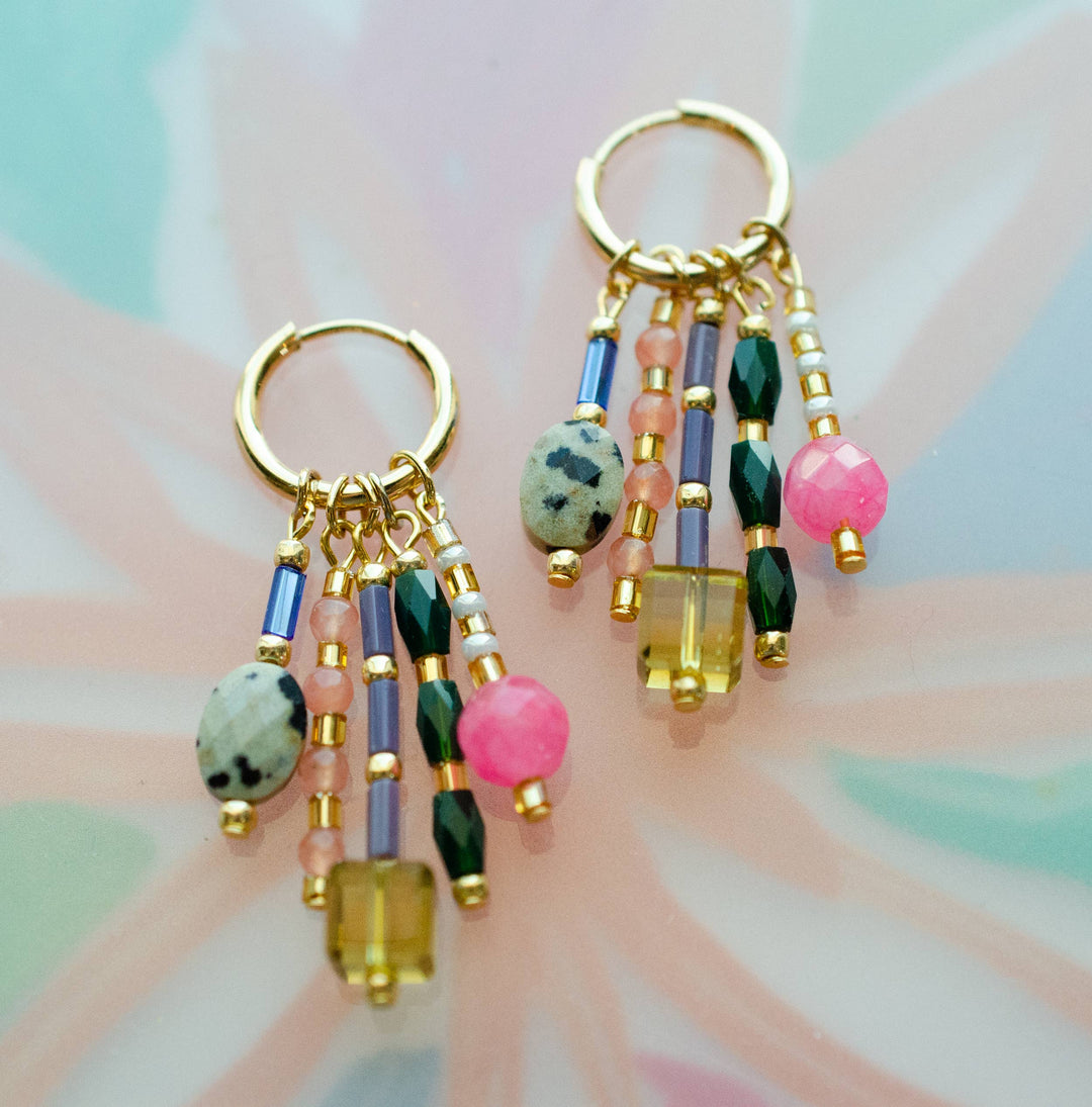 Stevie Beaded Charm Earrings