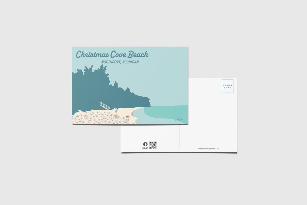 Christmas Cove Beach Northport Travel Postcard