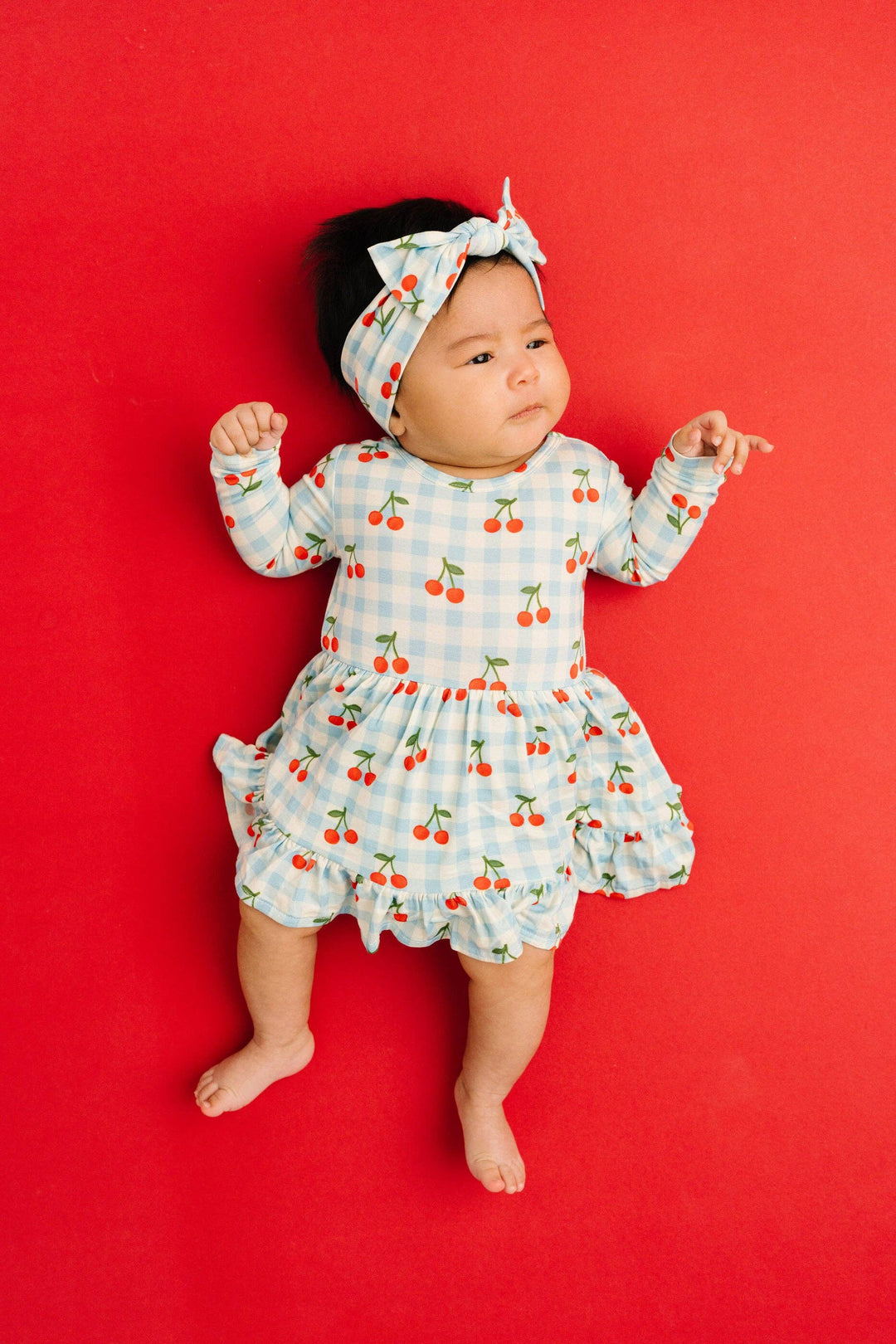 Cherry Picnic Bodysuit Bamboo Dress