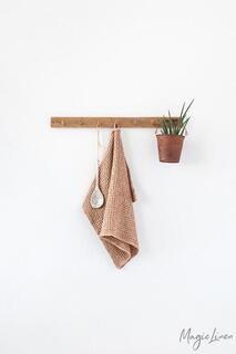 Cinnamon Waffle Linen Towel