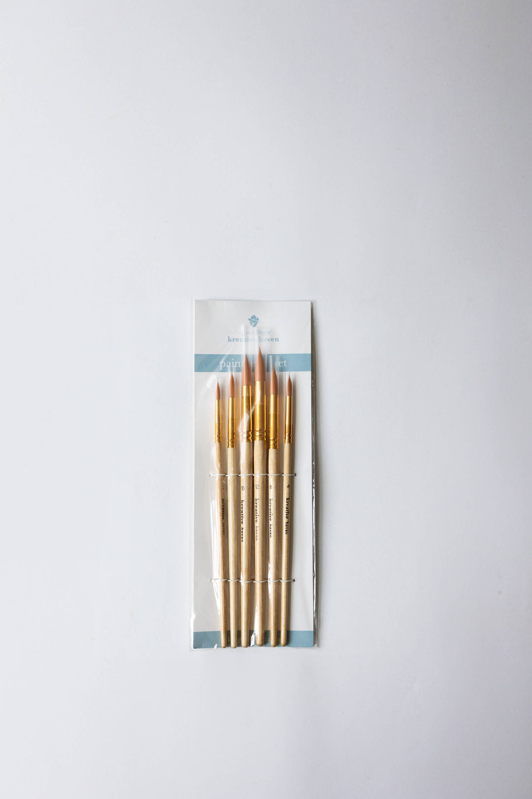 Round Tip Watercolor Brush Set -6 piece