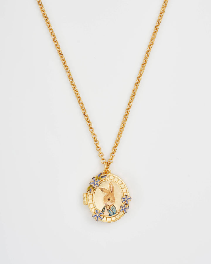 Peter Rabbit Cameo Locket Necklace