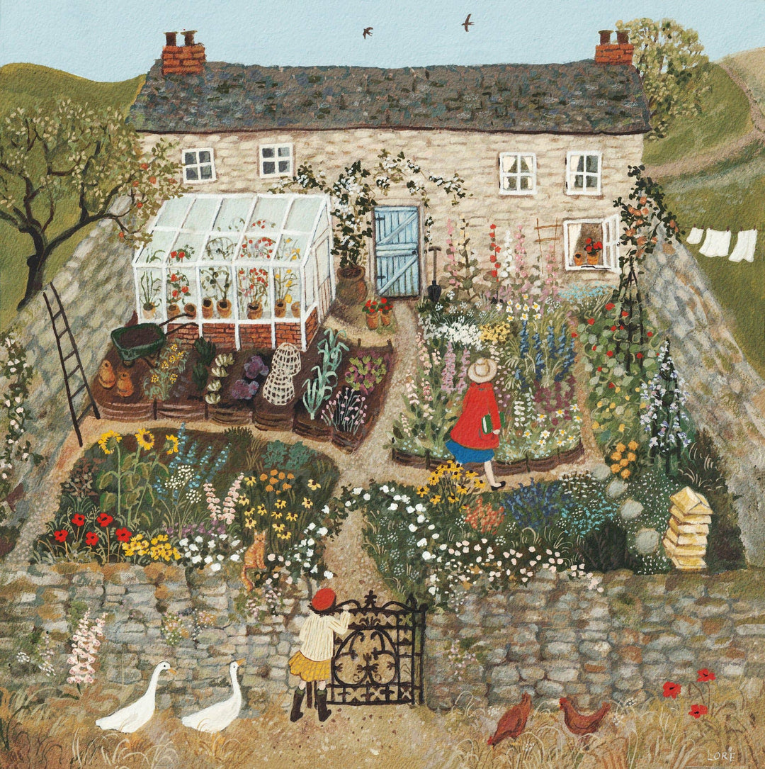 The Walled Garden Art Print, 10x10