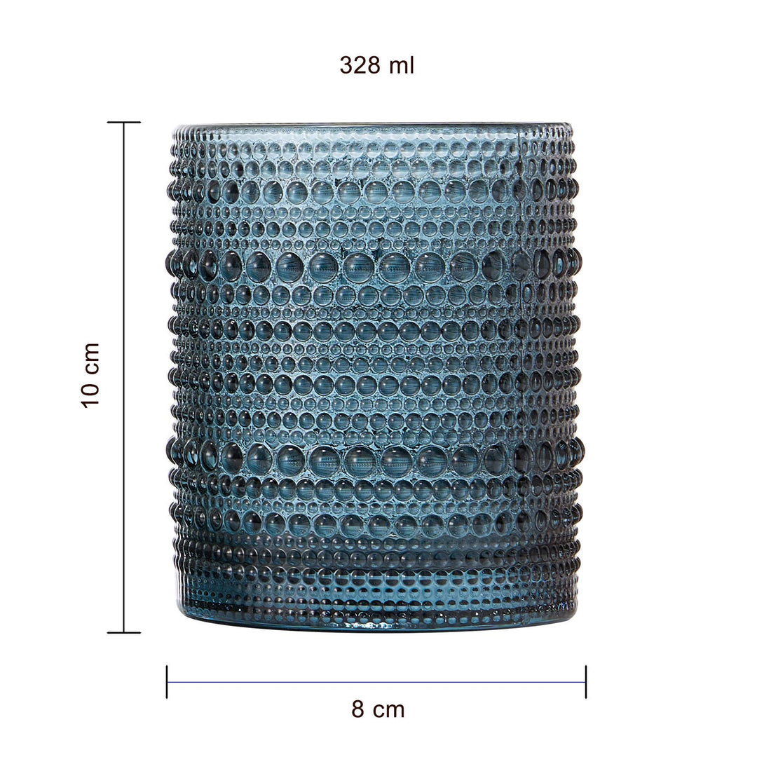 Orange Hobnail Beaded Tumbler