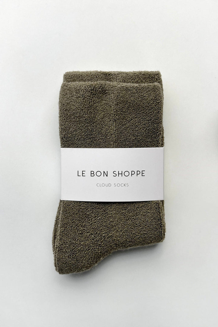 Cloud Socks in Muted Sage