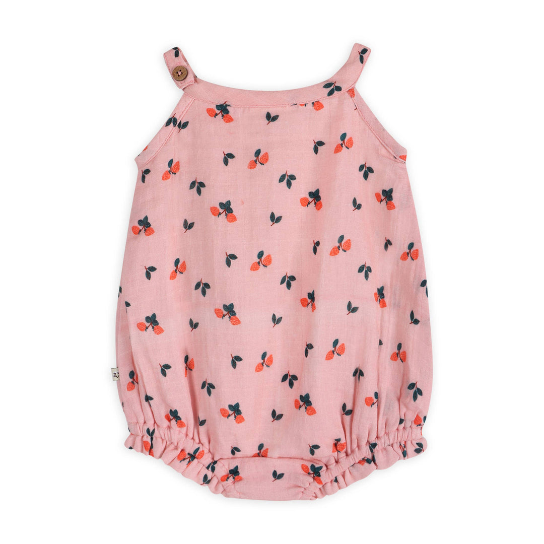 Strawberry Baby Romper + Headband