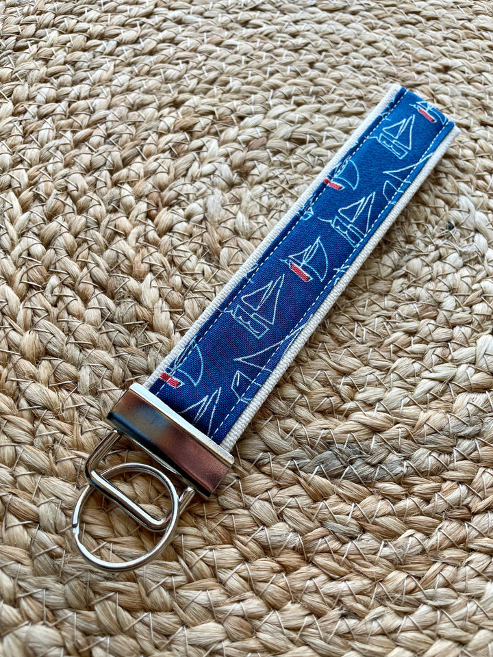 Sailboat Keychain Wristlet
