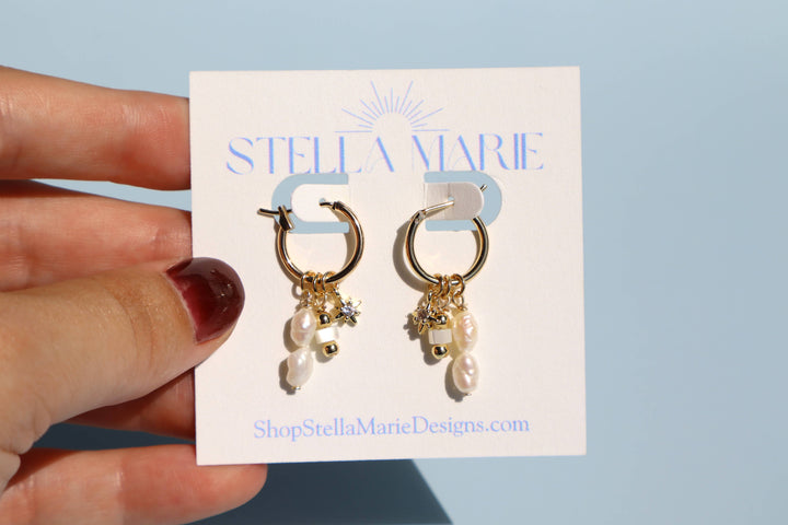 Coastal Blue Charm Earrings