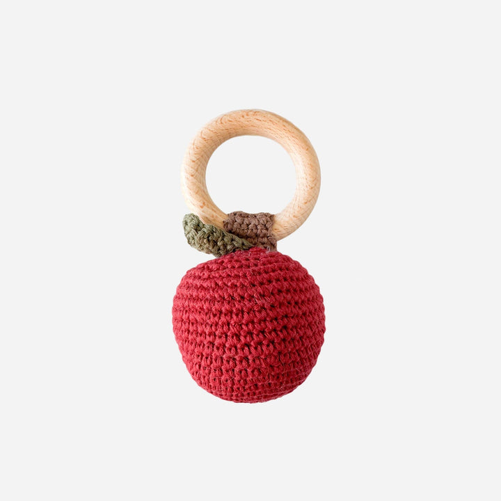 Apple Crochet Teether Rattle