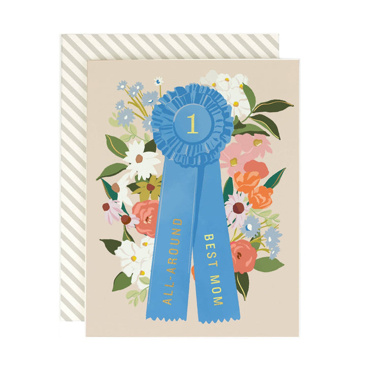 Mom Ribbon Greeting Card