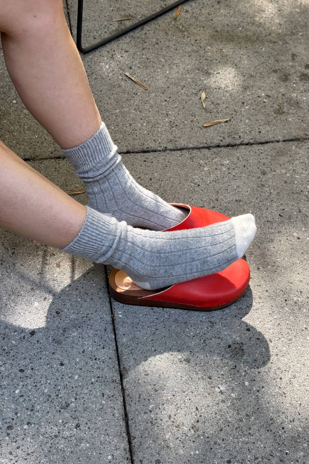 Classic Cashmere Socks in Grey Melange