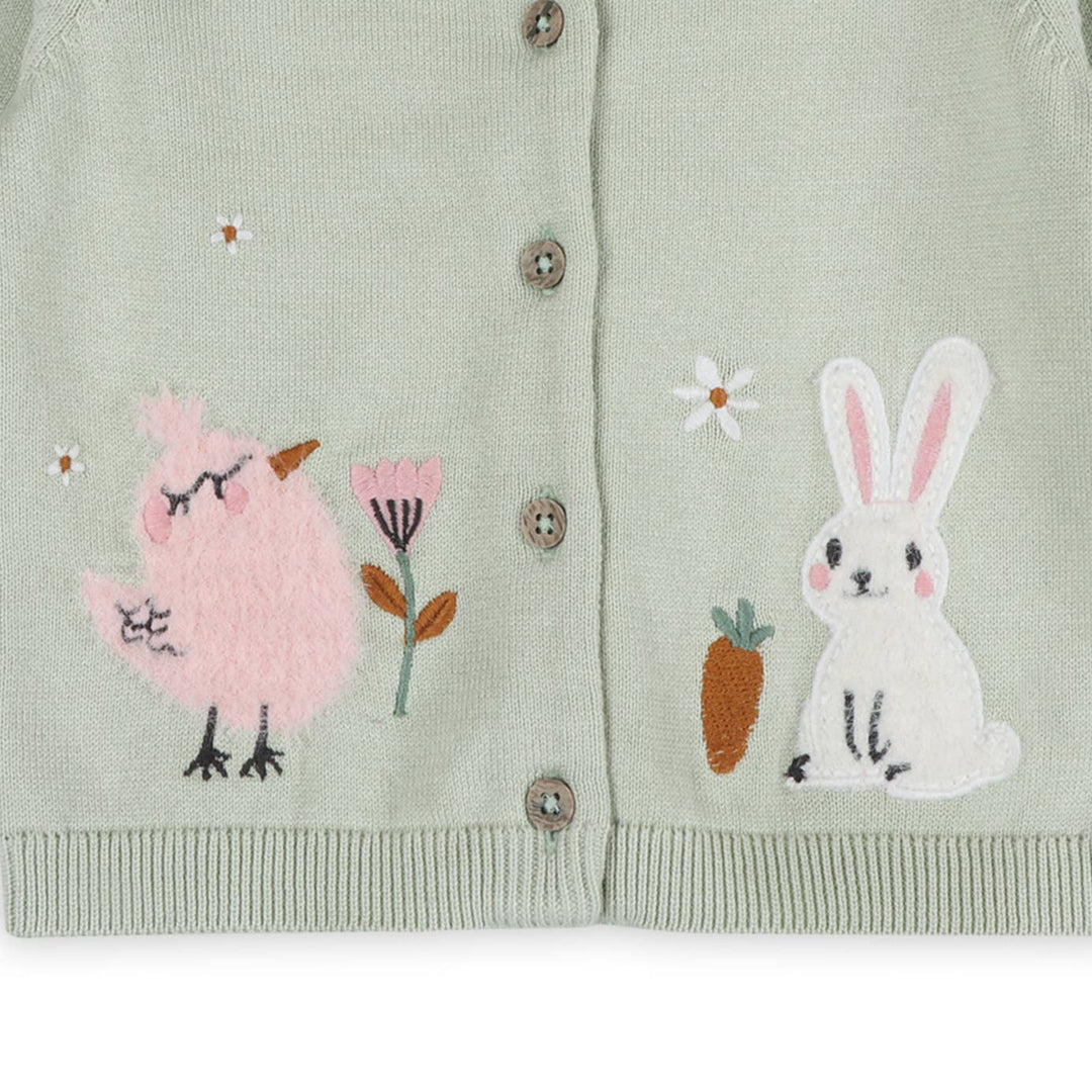 Furry Chick &amp; Bunny Baby Cardigan