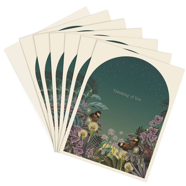 Thinking of You Night Garden Greeting Card