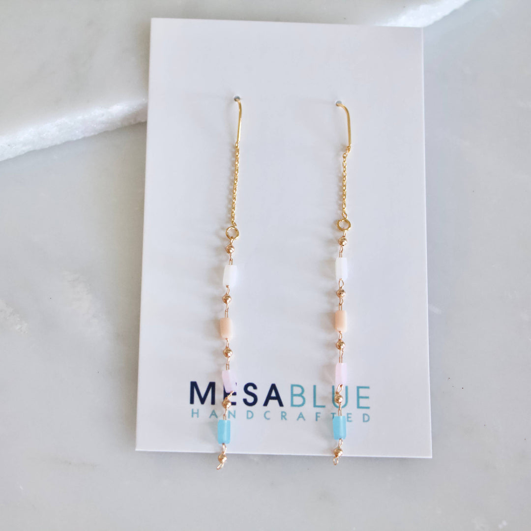 Pastel Bar Threader Earrings 