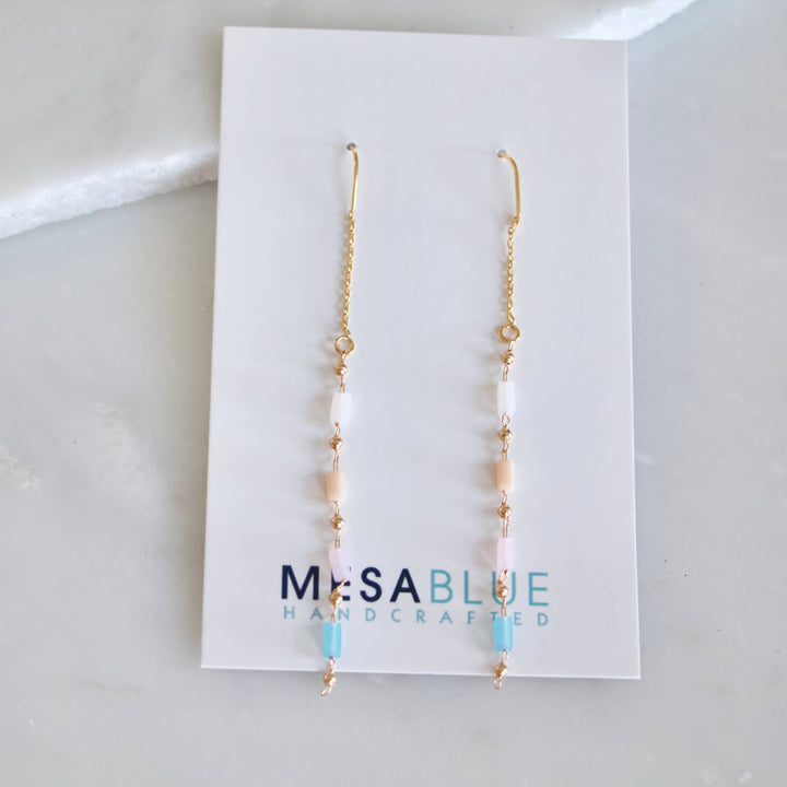 Pastel Bar Threader Earrings 