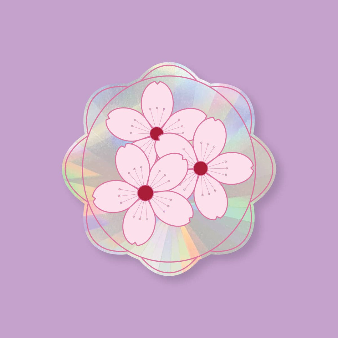 Cherry Blossoms Sun Catcher Decal