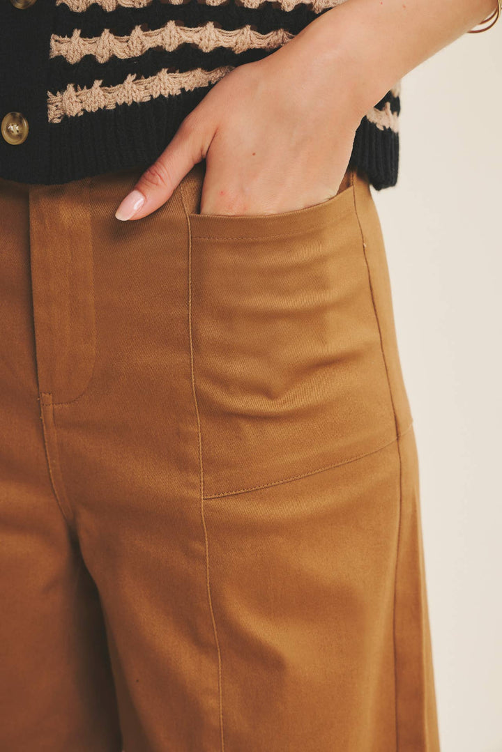 Everyday Essential Stretchy Wide-Leg Pants -2 Colors